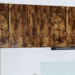 Pakabinama spintelė Rūkyto ąžuolo ir baltos 30 x 31 x 80 cm