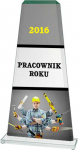 Stiklinis trofėjus su spalvotu atspaudu