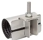 Tvirtinimo mova 25-29x150mm - AISI316-EPDM. Vienpusis suspaudimas su rankena. AVK