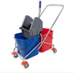 Mopatex Dviejų talpų valytojos vežimėlis Cisne ECO Rilsan, 2x25L