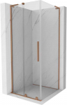 Du&scaron;o kabina Mexen Velar L, 100 x 100 cm, Brushed copper/Transparent