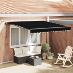 Skėtis Audinys su Juoda 300 x 250 cm Poliesteris