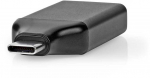 Nedis USB-C&trade; Adapteris - USB 3.2 Gen 1 | USB-C&trade; Stecker | HDMI&trade; Ausgang | 4K@60Hz | Rund | Vernickelt | Grau / Juodas | Box