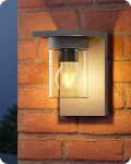EDISHINE lauko sieninis &scaron;viestuvas, IP44, E27, 15 W, aliuminis ir stiklas, antracito spalvos, KH 2401 DN