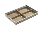 Batų valymo vonia Aco Vario 00400, polimerinis betonas, cinkuotas plienas, 100 cm x 50 cm