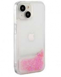 iLike Apple iPhone 15 Silikoninis dėklas Vanduo Glitter Rožinė