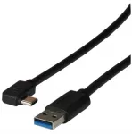 Efb Elektronik USB 3.2 Gen1 5 Gbit 3 A prijungimo kabelis, A tipo ki&scaron;tukas &ndash; C tipo ki&scaron;tukas 90&deg;, 0,5 m USB 3.2 SuperSpeed jungties kabelis A tipo ki&scaron;tukas į 90&deg; kampu esantį C tipo ki&scaron;tuką &ndash; didžiausia galima duomenų perdavimo sparta 5 Gbit/s, didži ...
