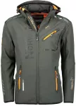 Geographical Norway Softshell striukė Royaute DB 068 M WY8027H/GN/Tamsiai pilka / Oranžinė