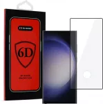 Tel Protect Topt Full Glue 6D Apsauginis stiklas skirtas Samsung Galaxy S23 ULTRA Juodas (with a hole skirtas a scanner)