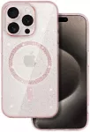 Toptel Tel Protect Glitter Magsafe dėklas skirtas Samsung Galaxy S26 Ultra rožinės spalvos clear