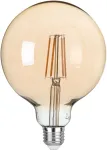 8W LED dekoratyvinė lemputė, gintaro sp., E27, 2500K