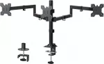 WALI trijų monitorių stalinis laikiklis iki 27 colių, VESA 75/100 mm M003S