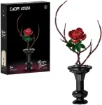 Konstruktoriaus kaladėlės CaDA Gėlės gėlių rinkinys Rouge Dawn 43 cm C59036W 363 elementai