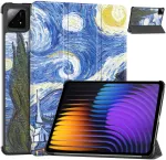 Plan&scaron;etinio kompiuterio dėklas 4kom.pl Grafinis Xiaomi Pad 7 / Pad 7 Pro 11.2 su dangteliu / Xiaomi Pad 7 Pro - apsauginis su stovu