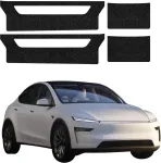 GrizzGlass juoda techninė HeavyDuty Juodas danga slenksčiams, skirta Tesla Model Y Juniper (2024-2025) [4w1] (GRZ20552)