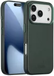 Dėklas Accezz MagSafe odinis galinis dangtelis, skirtas iPhone 17 Pro &ndash; kedro žalia