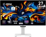 Monitorius MSI Pro MAX 271UPXW12G, 67,3 cm (26,5"), 3840 x 2160 pikselių, UltraWide Full HD, QD-OLED, 0,03 ms, balta