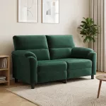 Sofa Tamsiai žalia 174 x 85 x 93 cm Aksomas