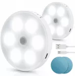 Lampka nocna Magnetyczna Aigostar su judesio jutikliu 6500K LED balta 2vnt..
