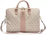 Dėklas Guess PU 4G Stripe Metal Logo Computer Bag 14" Rožinė