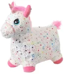 KREA - Hop And Bounce Plush Unicorn w pink hair ( 36-2040)