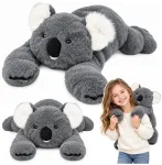 Lean Toys Pilkas Plush Koala Cuddly Toy with Long Arms (60 cm)
