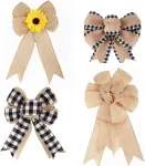 Hrlace 6 ritinėlių pločio lininė juostelė spalvinga audinio juostelė 6 cm x 3 m džiuto juostelė natūrali dekoratyvinė juostelė vintažinė dovanų juostelė floristo juostelė kalėdinė lininė juostelė rankdarbiams, kaspinams, vestuvėms