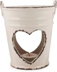 Pajoma Keraminis eterinių aliejų degiklis Old Romantic Large, auk&scaron;tis 13 cm, smėlio spalvos