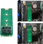Default M.2 Ngff B/m Key į Sata 7-pin vertikalus prailginimo adapteris