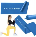 Reabilitacijos gumos juosta 4fizjo Flat Band 2m, 15cm, mėlyna, 9-11kg
