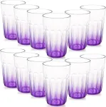 Affek Design 12 vnt. 350 ml daugkartinių puodelių, atsparių dūžiams, violetinės spalvos