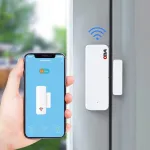 Wifi Durų ir Langų Atidarymo Jutiklis su Prane&scaron;imais