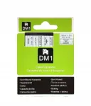 Dymo D1 45010 etikečių juosta, 12mm, permatoma, juodas spaudas