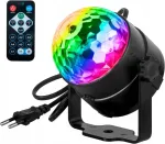 Led disco rutulys rgb diskotekos projektorius reflektorius vakarėliui lazeris