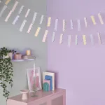 Ginger Ray pastelinių spalvų banguoto kartono girlianda-vėliavėlė, kabanti vakarėlio dekoracija, 5 m