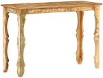 Konsolinis staliukas, 110x40x76cm, perdirbtos medienos masyvas
