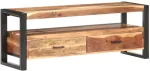 TV staliukas Televizoriaus staliukas, 120x35x45cm, mediena su medaus apdaila