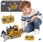 WOOPIE Remote Controlled Construction Bulldozer RC Bulldozer Sound Light