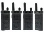 4 ne&scaron;iojamų radijo stotelių rinkinys PNI PMR R60 446MHz, 0.5W, 16 programuojamų kanalų, 16 PMR ir 50 CTCSS bei 104 DCS tonų, paie&scaron;ka (Scan), klaviatūros užraktas, SOS, monitorius, 1200mAh baterija