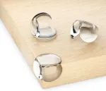 Deleycon, 12 vnt. kūdikių kampų apsaugų pakuotė &ndash; lipnios silikoninės, skaidrios, mink&scaron;tos, apvalios, 20 mm x 30 mm &ndash; kūdikių vaikų kampų apsauga, kra&scaron;tų apsauga, stalo kra&scaron;to apsauga medienai, metalui, stalui