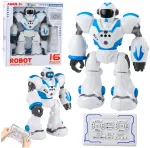 Interaktyvus nuotoliniu būdu valdomas robotas su &scaron;viesom ir garsais, mėlynas