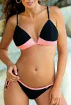 Bikini su push-up kau&scaron;eliais Marko Lita, &scaron;viesiai rožinis