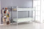 Sidabrinė dviauk&scaron;tė metalinė Lova su Rėmu 2in1 I&scaron;skleidžiama Furnitex