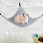 Beufee žiurkėno hamakas, žiurkės lova, jūrų kiaulytės hamakas, mažas naminių gyvūnėlių hamakas, žiurkėno hamakas narvui, hamakas žiurkėms, žiurkėnams, voverėms, pauk&scaron;čiams (pilkas)