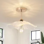 Pakabinamas &scaron;viestuvas Led lubinis &scaron;viestuvas svetainei, E27 lubinis &scaron;viestuvas miegamajam gėlės formos retro stiliaus pakabinami lubiniai &scaron;viestuvai, namų dekoravimo miegamojo lempa, stiklinis lubinis &scaron;viestuvas prie&scaron;kambariui virtuvei