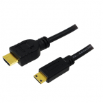 &bdquo;Logilink&ldquo; | HDMI į &bdquo;Mini HDMI High Speed&ldquo; | CH0021 | HDMI ki&scaron;tukas (A tipo) | &bdquo;Mini-HDMI&ldquo; (C tipo) ki&scaron;tukas | HDMI į HDMI | 1 m