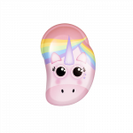 Vaiki&scaron;kas &scaron;epetys plaukams Tangle Teezer The Original Mini Rainbow Unicorn