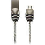 CANYON laidas UM-5 MicroUSB 10W 1m Dark Pilkas