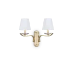 Sieninis &scaron;viestuvas Ideal Lux Wall lamp with 2 lights PEGASO, E14, brass