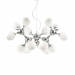 Pakabinamas &scaron;viestuvas Ideal Lux Suspended lamp with 15 lights NODI, E14, transparent